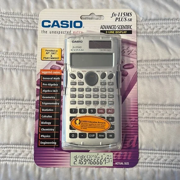 Casio Fx115MS PLUS SR Scientific Calculator, 52 OFF